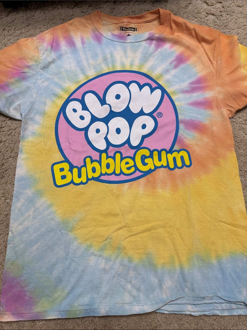 Blow Pop Bubble Gum Tie-Dye Tee
